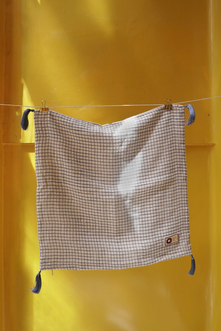 INJIRI DECO CUSHION – Yellow/Blue/Grey