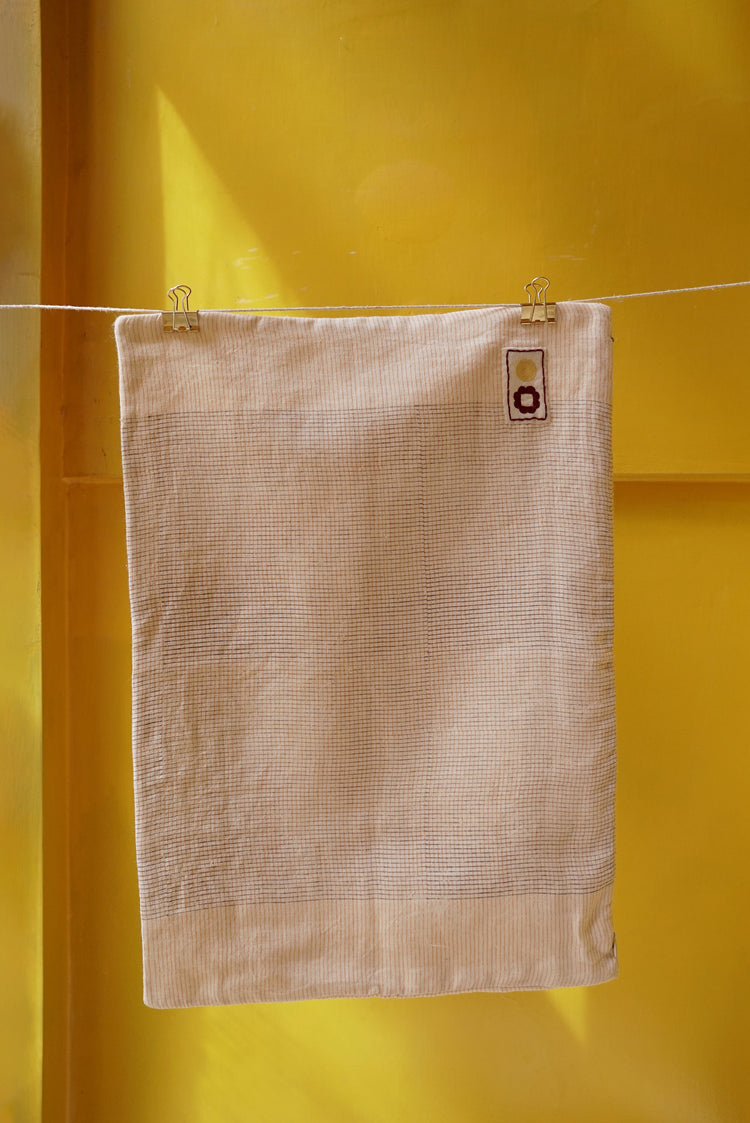 INJIRI BOUDOIR CUSHION – Orange/Blue