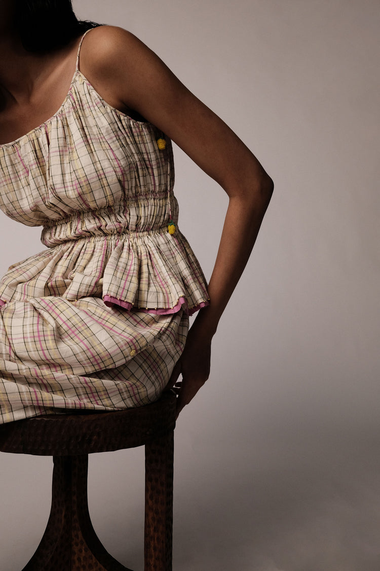 Shevanti Top – Checked Cotton