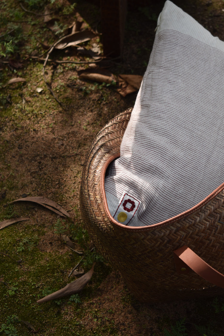 INJIRI BOUDOIR CUSHION – Red/Pink