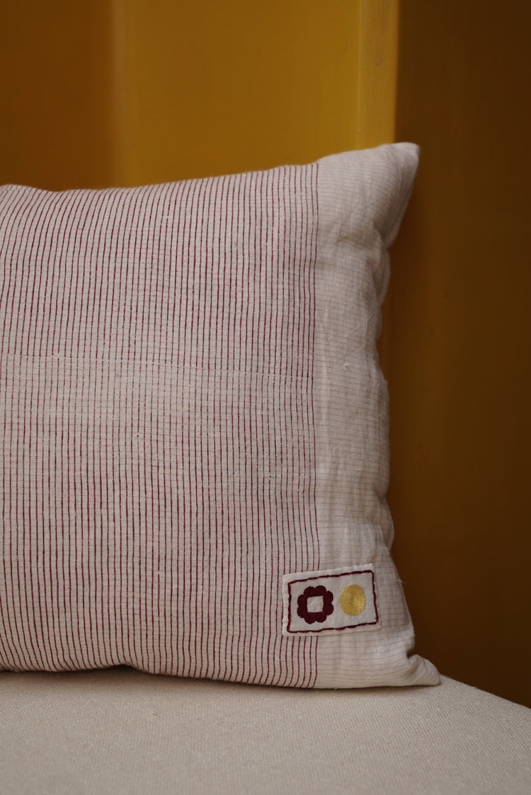 INJIRI BOUDOIR CUSHION – Red/Pink