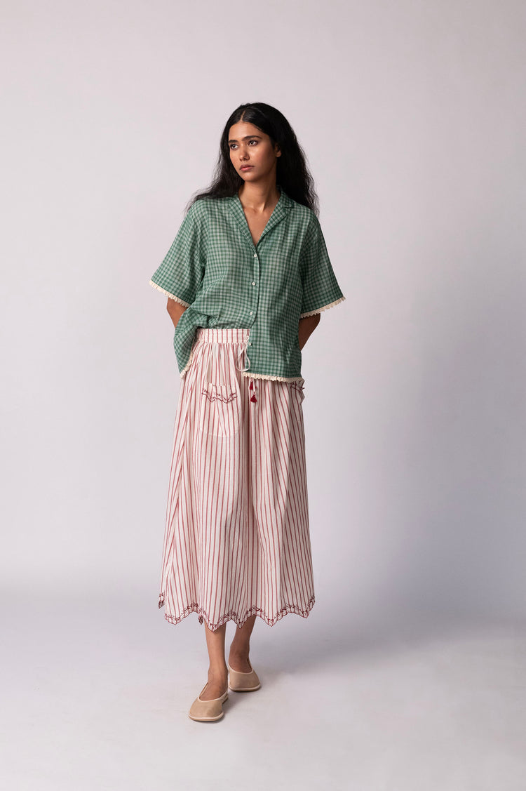 Khemsar Shirt – Green Checks