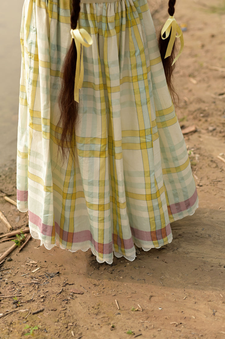 Sanchi Skirt – Cotton Silk Checks