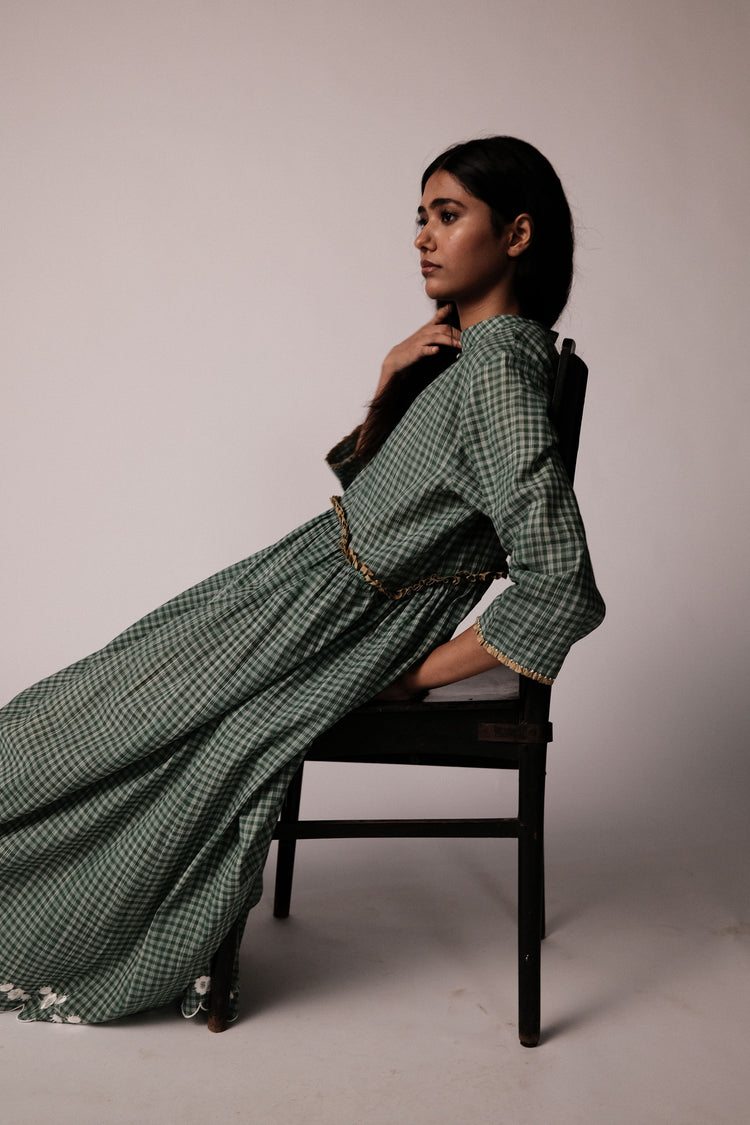 Mandara Dress – Green Checks