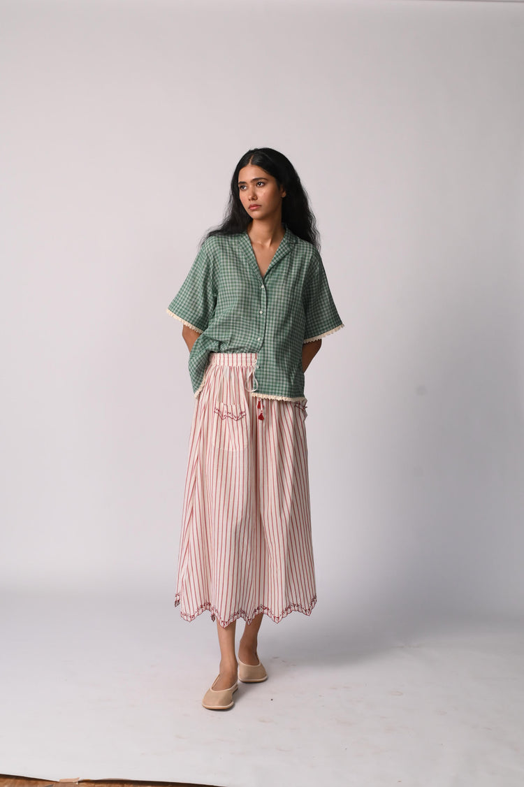 Shimal Skirt – Striped Cotton