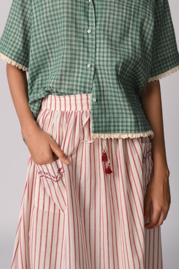 Shimal Skirt – Striped Cotton