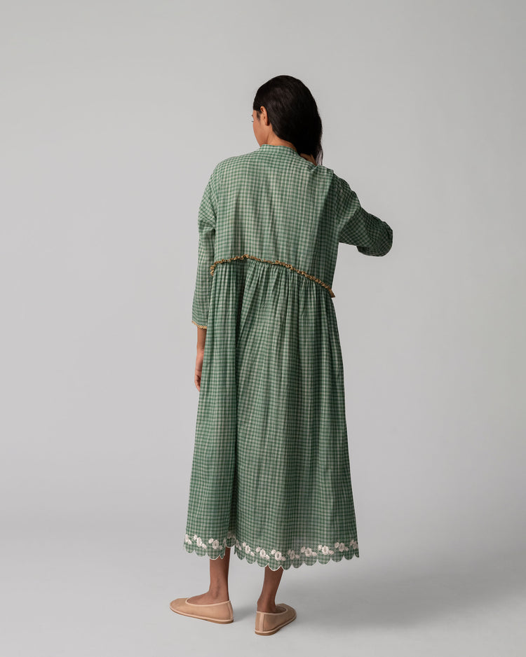 Mandara Dress – Green Checks